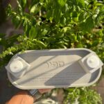 מעמד נרות בטון אובלי
