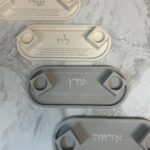מעמד נרות בטון אובלי