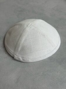 כיפת פשתן לבנה מבוגר