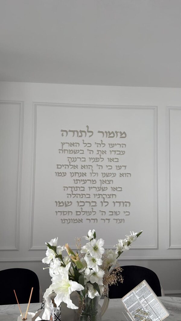 מזמור לתודה - לגובה