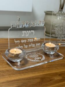 מעמד נרות דגם שבת שלום
