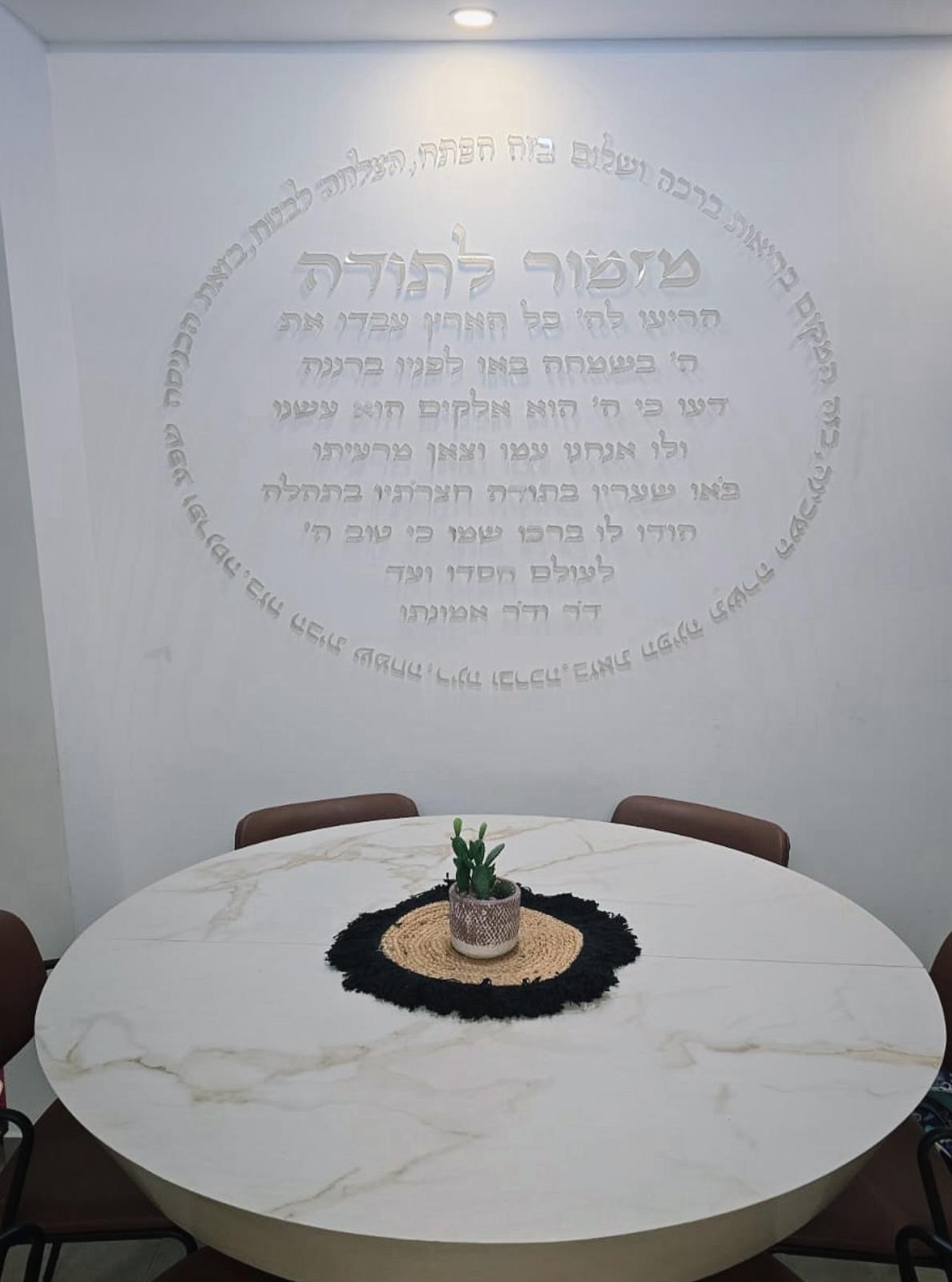 מזמור לתודה משולב ברכה - לרוחב