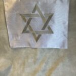 כיסוי חלה בד - מגן דוד רקום