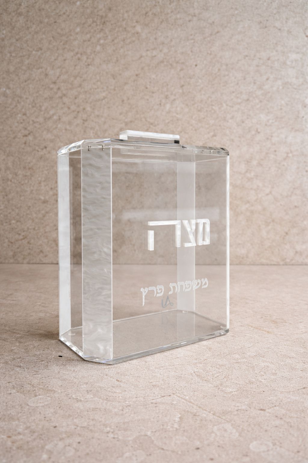 קופסה למצה שייש לבן