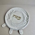 כיסוי צלחת דמוי עור הבלטה זהב