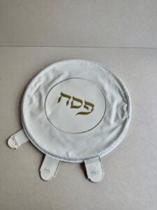 כיסוי צלחת דמוי עור הבלטה זהב